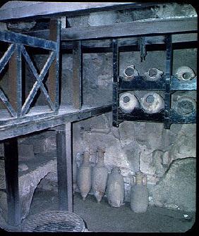 Interior of a shop with amphorae, from the House of Neptune and Amphitrite (photo) 1888