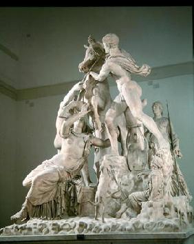 The Farnese Bull, Roman copy of a Greek original by Apollonios of Tralles (stone) 18th