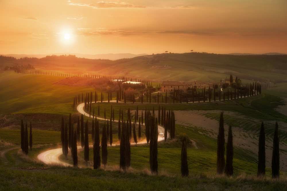 Tuscany evening von Rostovskiy Anton