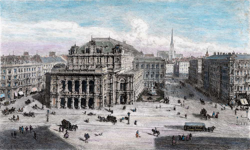 Wien, Staatsoper - Rudolf von Alt als Kunstdruck oder Gemälde.