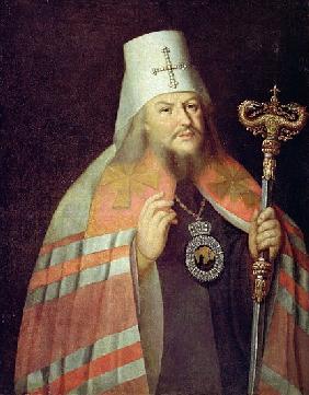 Portrait of Plato II, Metropolitan of Moscow, c.1788 (oil on copper)