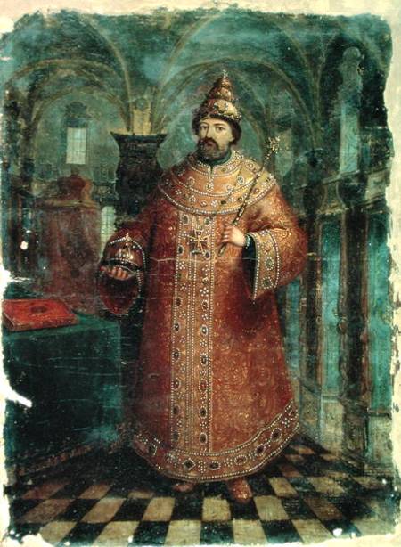 Tsar Ivan Alexeevich V (1666-96) von Russian School