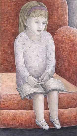 Wee Reader, 2005 (oil on canvas)  von Ruth  Addinall