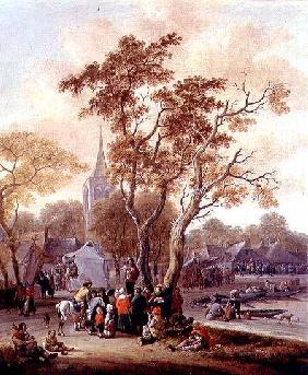 A Village Fair with a Mummer 1702