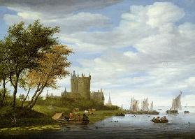 River Estuary with a castle