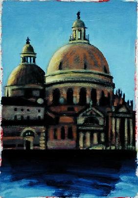 Santa Maria della Salute (oil on card) 