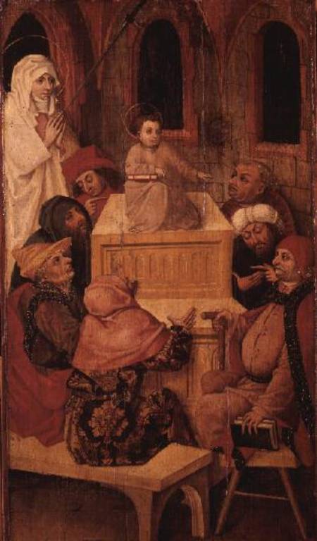 The Twelve Year Old Jesus in the Temple (tempera on panel) von Second Master of Aranyosmarot