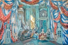 Figaros Hochzeit Bühnenbildentwurf 1915