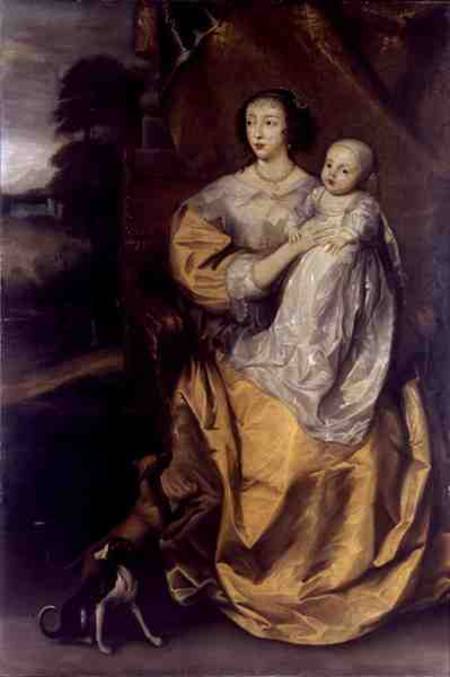 Queen Henrietta Maria (1609-69) von Sir Anthonis van Dyck