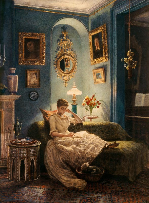 An Evening at Home von Sir Edward John Poynter