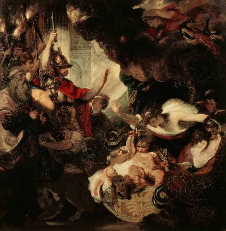 The Infant Hercules Strangling the Serpents von Sir Joshua Reynolds