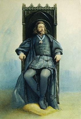 Grand Duke Konstantin Konstantinovich as Hamlet in the theatre play by William Shakespeare on Februa