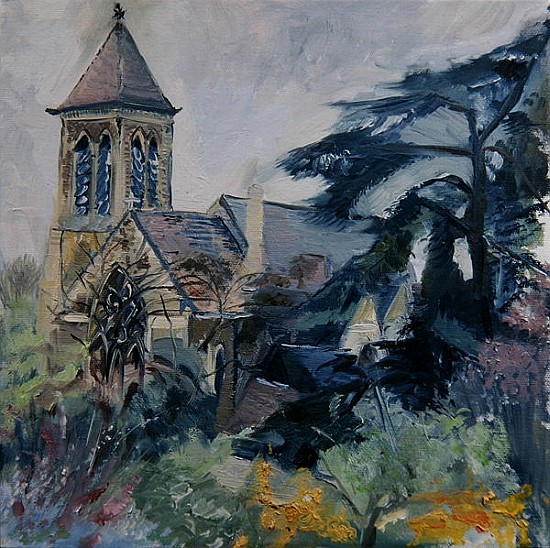 Christ Church, East Sheen (oil on canvas)  von Sophia  Elliot