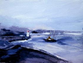 Newlyn, Cornwall, 2005 (acrylic on board) 