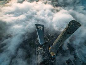 Heavenly view of Shanghai