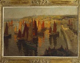 Rote und goldene Segel, Brixham 1918/19