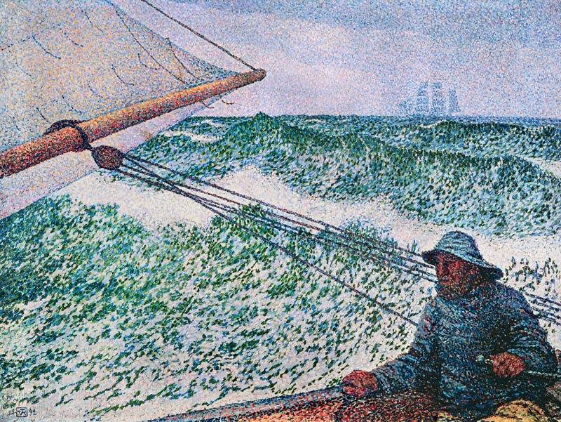 Der Mann am Ruder von Theo van Rysselberghe