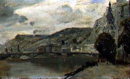 The Bridge at Dinant von Thomas William Roberts