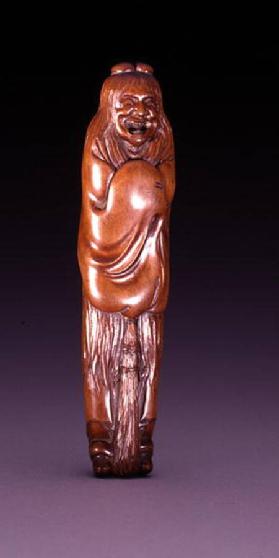 Netsuke, depicting the Zen monk Jitoku c.1900-30