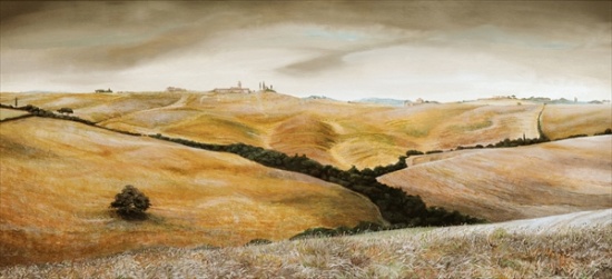 Farm on Hill, Tuscany von Trevor  Neal