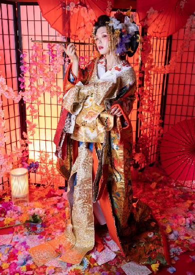 Traditionelle japanische Schönheit „Oiran“