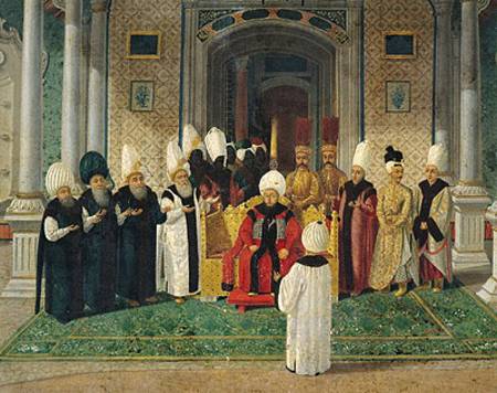Reception at the Court of the Sultan Selim III (1761-1807) von Turkish School