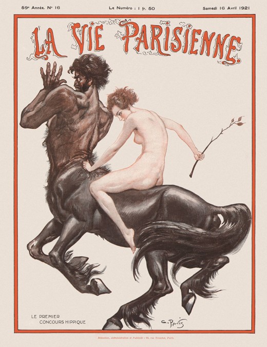 Das Magazin "La Vie Parisienne". Titelseite von Unbekannter Künstler