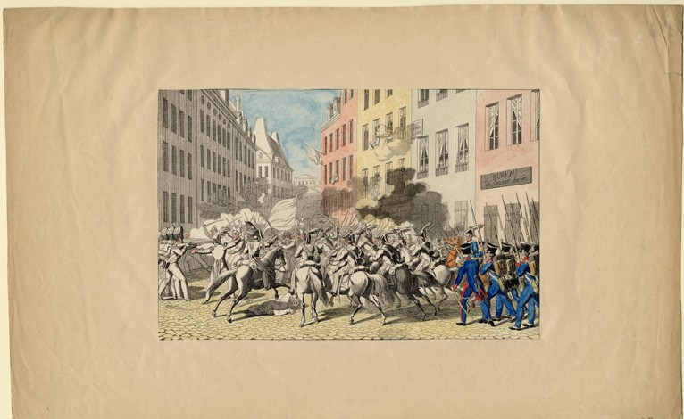 Die Julirevolution 1830 von Unbekannter Künstler