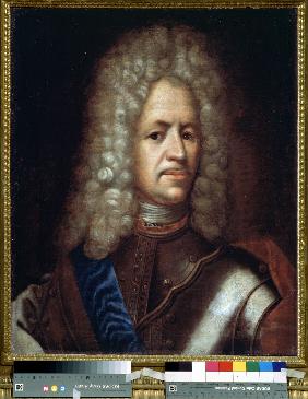 Porträt des Feldmarschalls Alexander Danilowitsch Fürst Menschikow (1673-1729)