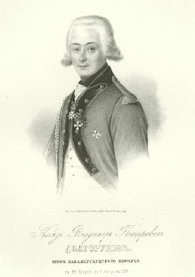 Porträt von Fürst Wladimir Petrowitsch Dolgorukow (1773-1817)