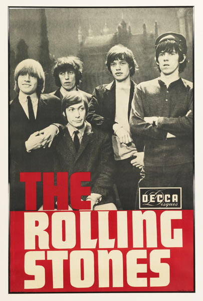 The Rolling Stones. Plakat für das Olymp - Unbekannter Künstler als  Kunstdruck oder Gemälde.