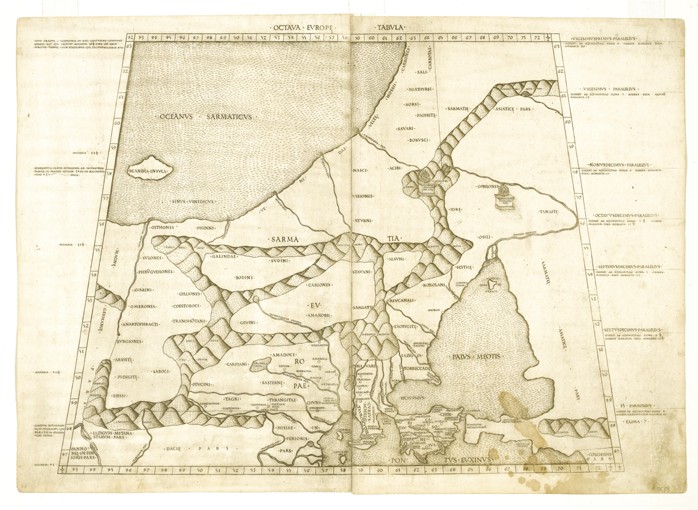 Karte von Moskowien von Ptolemäus (Octava Europe Tabula) von Unbekannter Meister