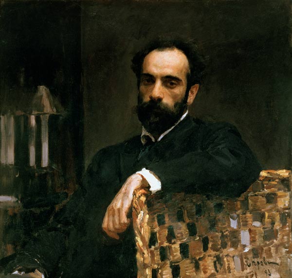 Portrait of the artist Isaak Ilyich Levitan (1860-1900) von Valentin Alexandrowitsch Serow