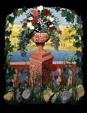 Mediterranean Urn Screen (print)