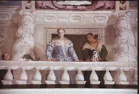 Villa Barbaro. Lady and Nurse on the Balcony