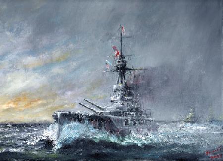 Equal-Speed-Charlie-London, HMS Iron Duke signals at Jutland 1916 2015