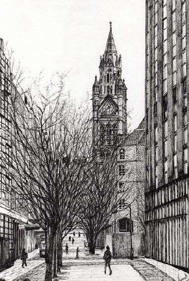 Manchester Town Hall from Deansgate 2007