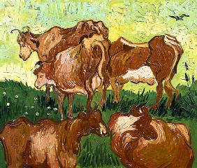 Kühe (nach Jordaens) 1890