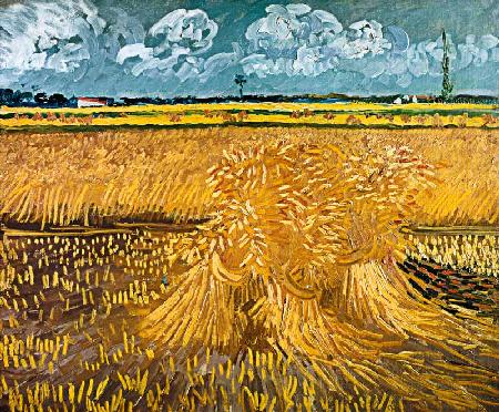 Wheatfield with Sheaves 1888