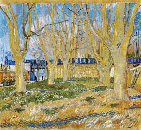 Das Viadukt in Arles. Der blaue Zug 1888