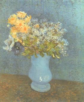 Flieder, Margeriten und Anemonen 1887