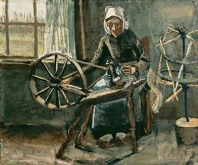 Peasant Woman Winding Bobbins 1884  pape