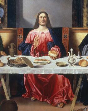 V.Carpaccio, Christus in Emmaus, Ausschn