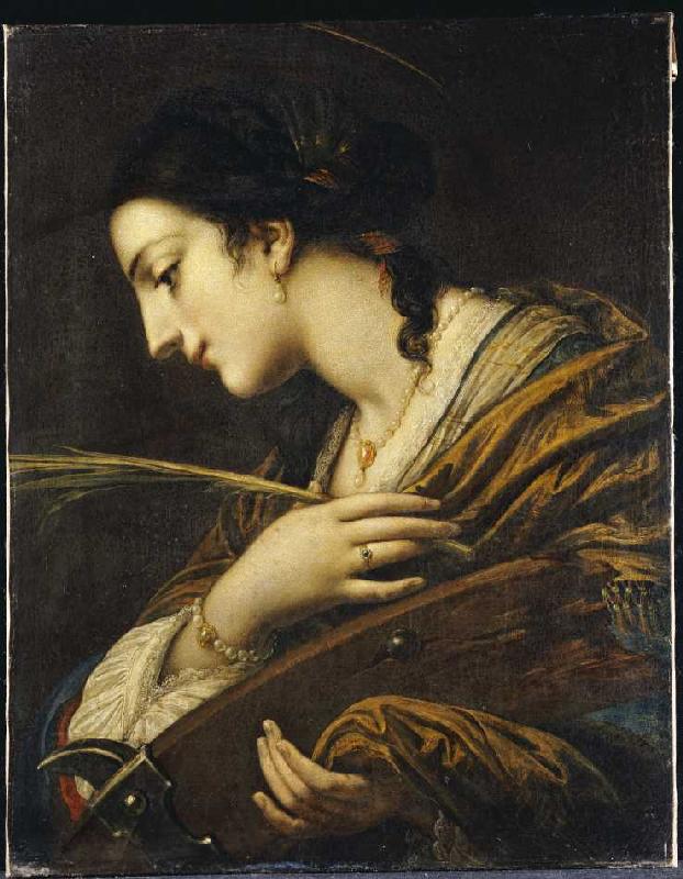 Die heilige Katharina von Alexandria. von Volterrano (Baldassare Franceschini)