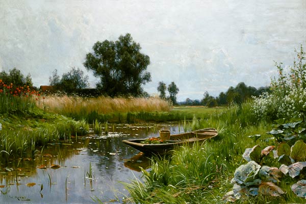 Idylle am Wasser von Walter Moras