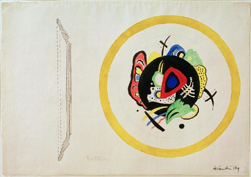 Entwurf für Obstplatte von Wassily Kandinsky