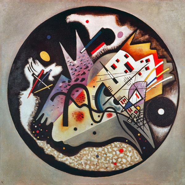 Dans le cercle noir (Im schwarzen Kreis) von Wassily Kandinsky