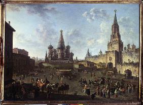 Der Rote Platz in Moskau 1801