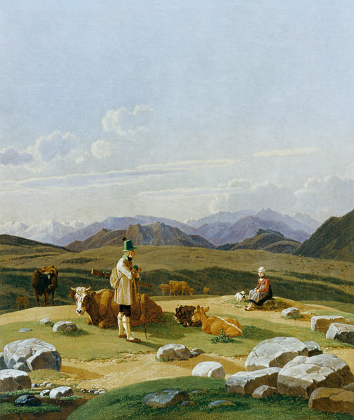 Jäger auf der Hochalm. von Wilhelm Alexander Wolfgang Kobell