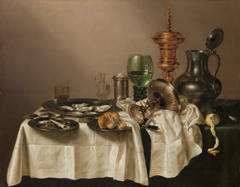 Stillleben mit goldenem Becher von Willem Claesz Heda